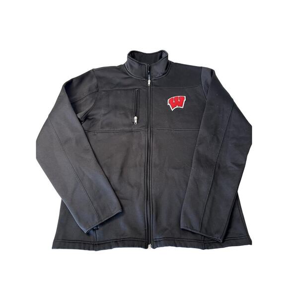 Gen2 Other - Wisconsin Badgers Jacket Size Medium Men's Black Full zip Softshell